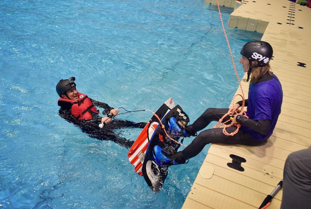 Even Rick Mercer get's excited by the lake