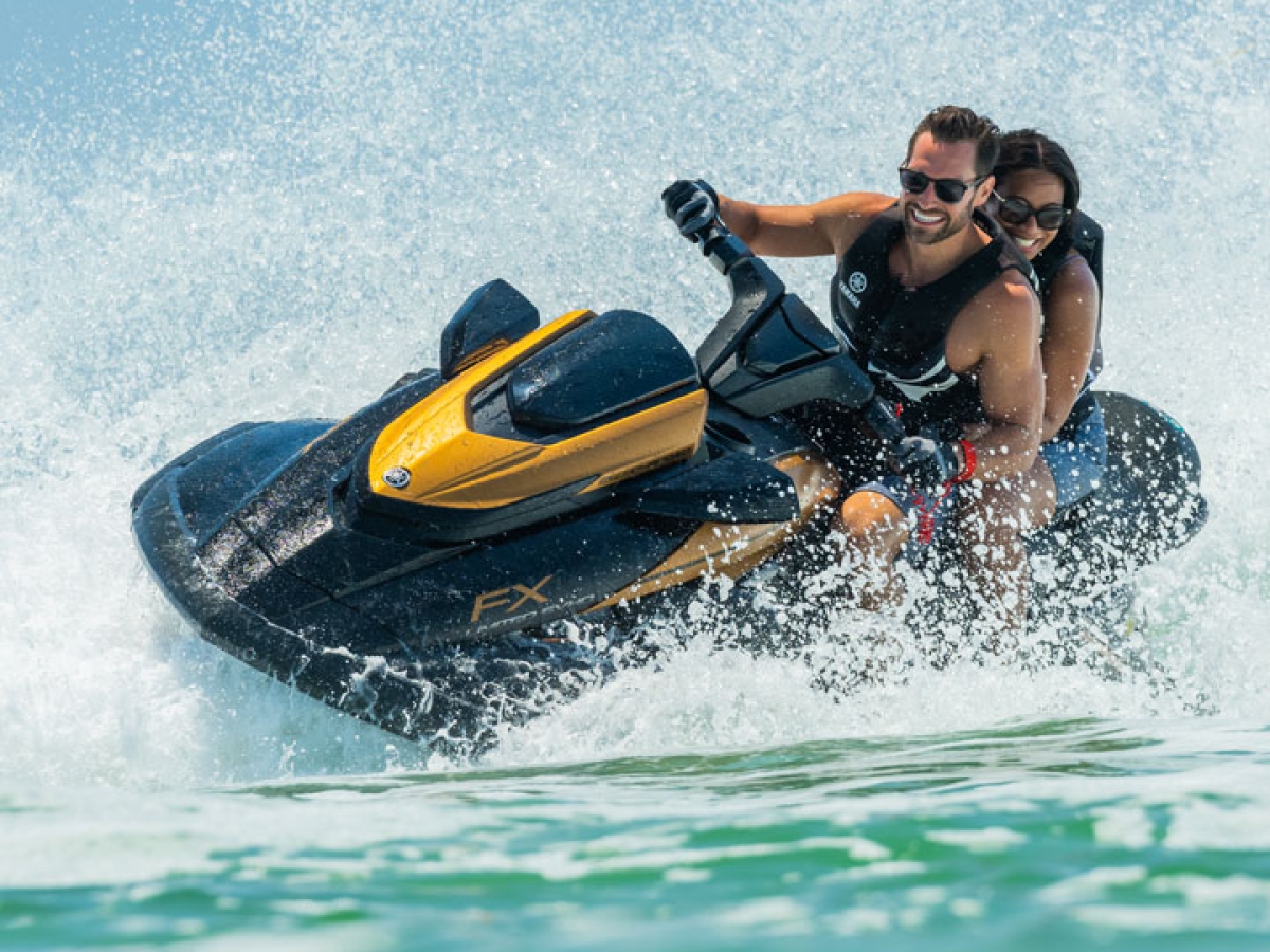 Waverunner with couple