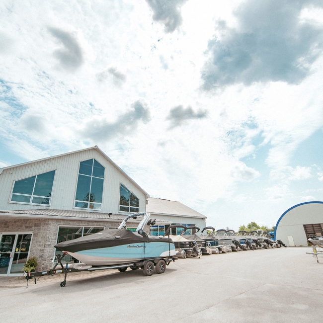Buckeye Marine Dealership Exterior in the Summer
