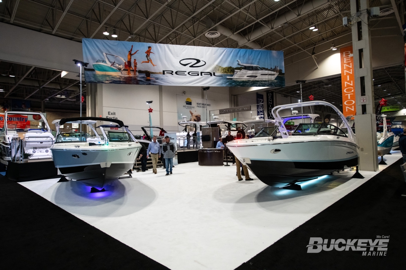 regal boats booth at the toronto international boat show