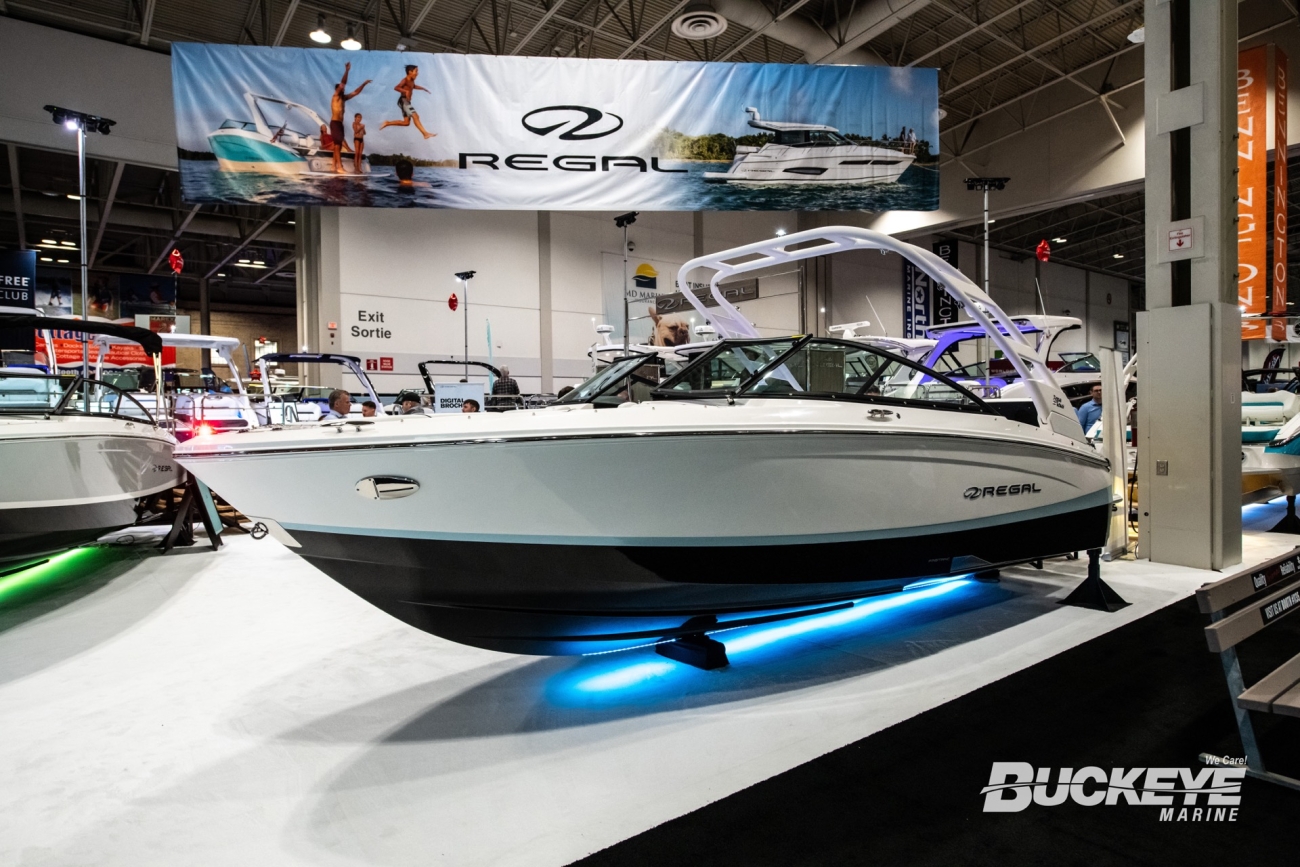 regal boats LS2 bowrider at the toronto international boat show