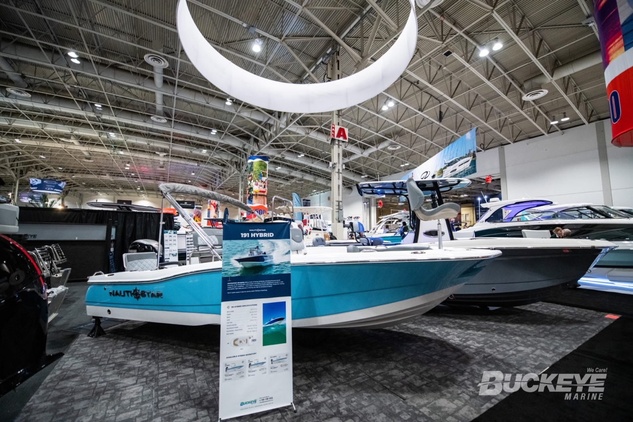 nauticstar 191 hybrid at the toronto international boat show