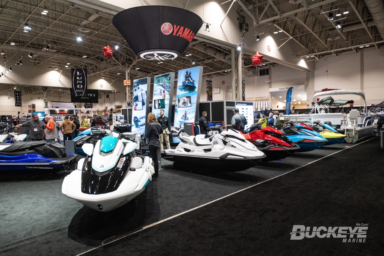 yamaha waverunners at the toronto boat show