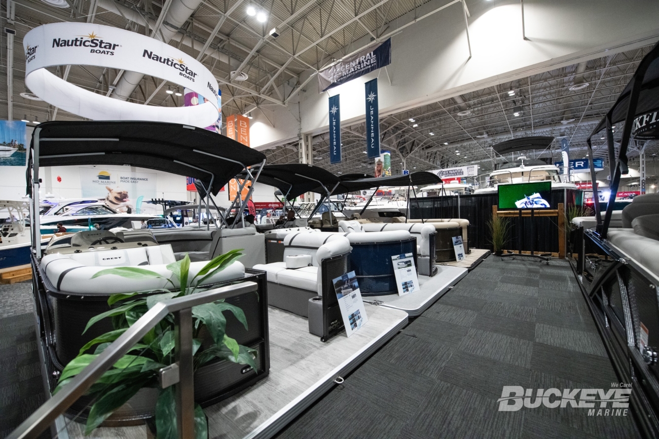 Pontoon Boats in a convention center