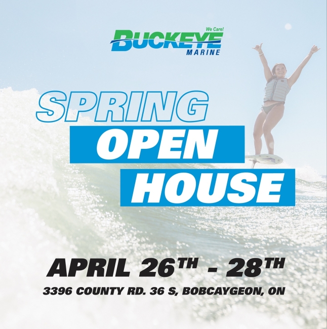 Calling all boaters! April 26th to the 28th is Buckeye Marine’s Spring Open House. Enjoy extended store hours and a phenomenal savings on all remaining 2023 boats. Save the date and join us as we kick off the spring boating season— We’ll be releasing more information as we get closer…