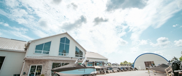 Buckeye Marine Dealership Exterior in the Summer