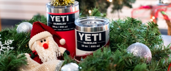 Yeti Christmas product staging